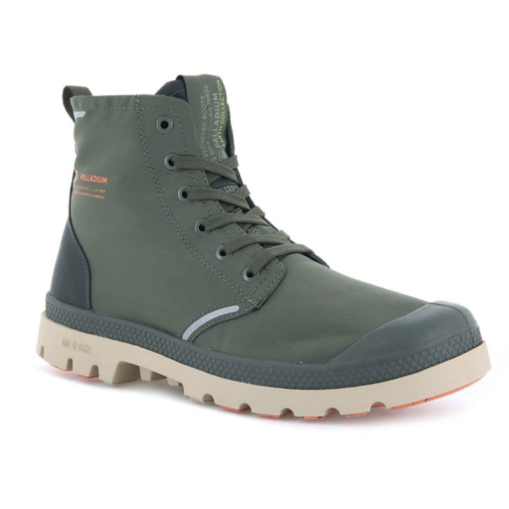 Bottes Palladium Pampa Lite+ Recycle WP+ Femme Vert Olive | FR TVB715Y